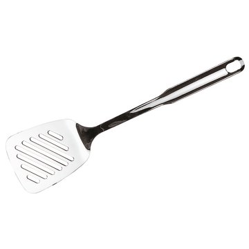 Black, Stainless Steel Perforated Offset Spatula / Turner – DEI Equipment