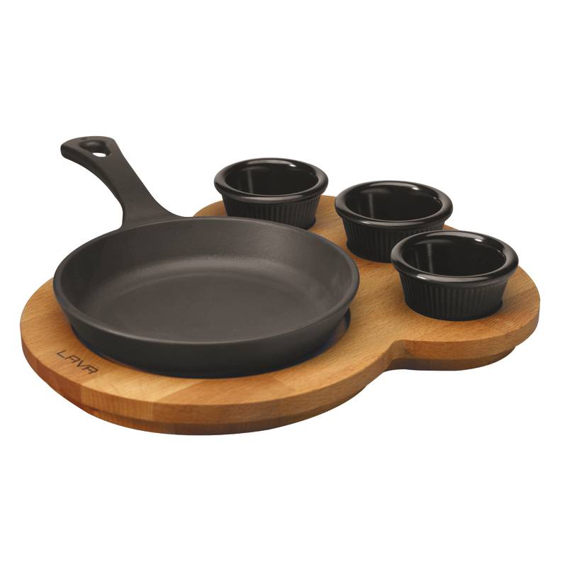 Frypan with platter - Cast iron cookware