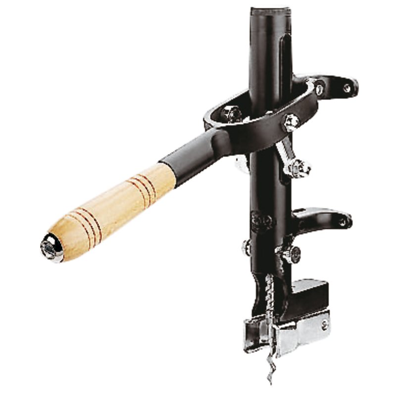 Wall mounted uncorking machine - Pourers, corks, and corkscrews